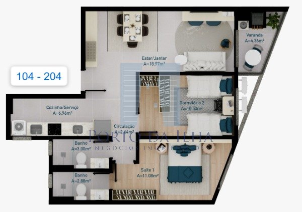 Apartamento Lançamentos com 2 quartos, 64m² - Foto 10